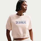 Nike Sportswear Women's Loose Short-Sleeve French Terry Crew-Neck